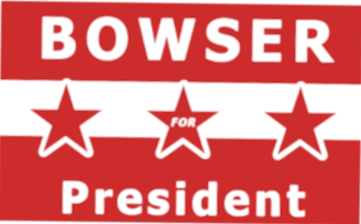 Bowser for President yard sign